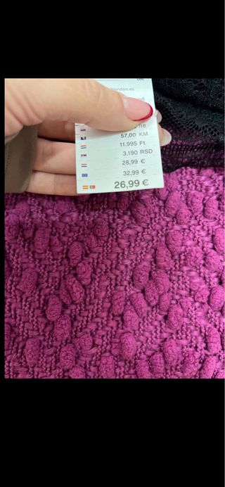 Sujetador Women Secret Negro Talla 95B Nuevo