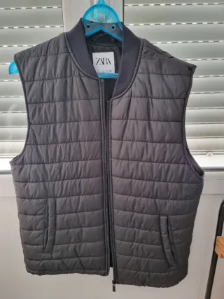 Chaleco Zara Hombre Talla M Negro