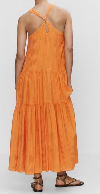 Vestido largo naranja