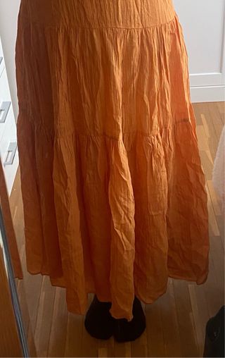 Vestido largo naranja