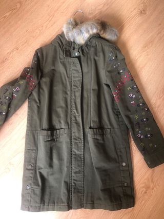 Abrigo Parka Desigual Verde Militar