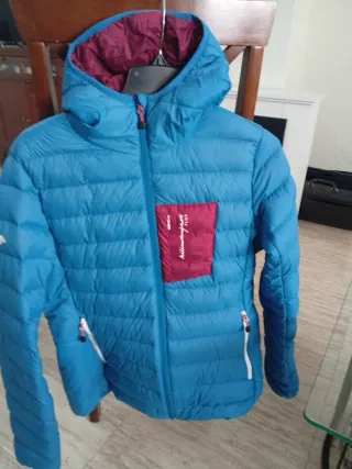 Plumífero deportivo hombre azul