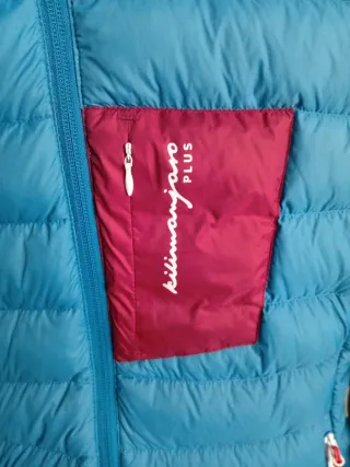 Plumífero deportivo hombre azul