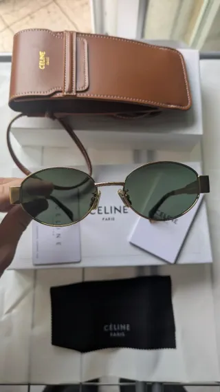 Occhiali da sole Céline CL40235U Oro Verde