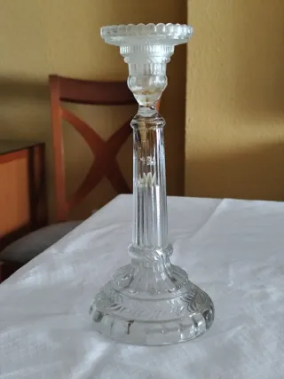 candelabros antiguos de cristal