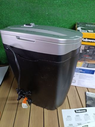Fellowes W-11C - Destructora trituradora de papel, corte en partículas hasta 11 hojas