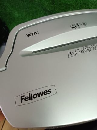 Fellowes W-11C - Destructora trituradora de papel, corte en partículas hasta 11 hojas