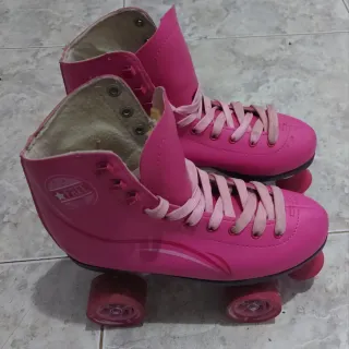 Patines rosas para niña