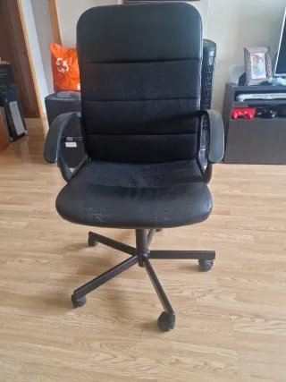 Silla de oficina Ikea negra