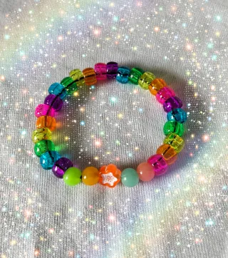 Pulsera Kandi Individual Arcoíris