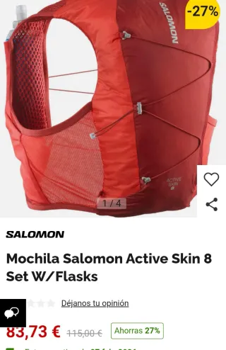 Mochila Hidratación Salomon Active Skin 8