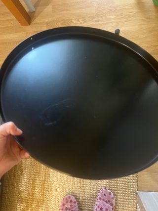 Mesita auxiliar metálica redonda de ikea