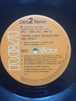 Vinilo SWEET - Desolation Boulevard