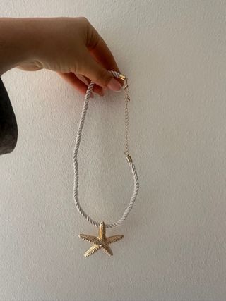 Collana con stella marina dorata
