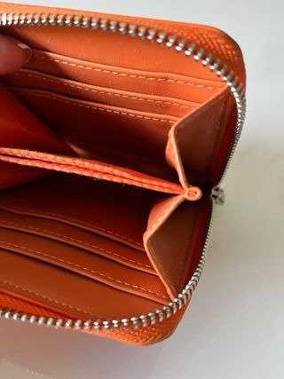 Cartera O bag ámbar como nueva. 11x11x2,50.