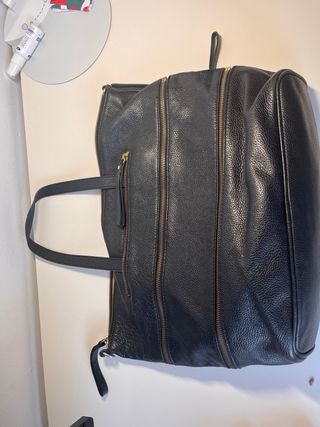 Bolso de piel negro El Caballo