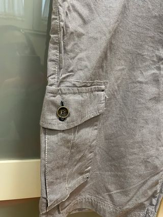 Bermudas Studio Classics Rayas jaspeado marino y b