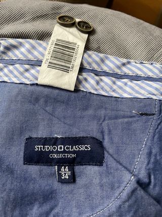 Bermudas Studio Classics Rayas jaspeado marino y b
