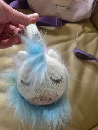 Borsa bambina set occhiali Paraorecchie unicorno