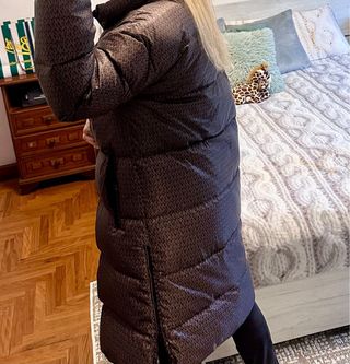 Giacca lunga Michael Kors marrone/arancione