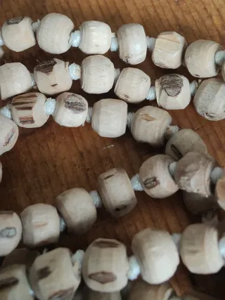 Collana Mala Tibet legno Tulsi