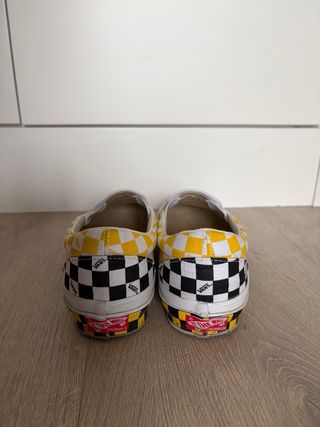 Vans Slip On Checkerboard Amarillo Negro