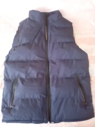 Colete acolchoado azul