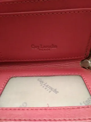 Cartera mujer granate imitación cocodrilo