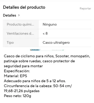 Casco infantil niño azul y negro