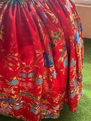 Falda de alicantina o fallera adulta siglo XVIII