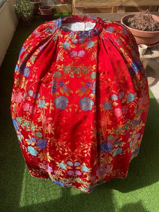 Falda de alicantina o fallera adulta siglo XVIII