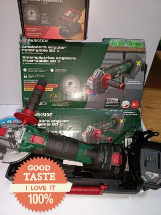 Radial 20V Parkside nuevo COMPLETO