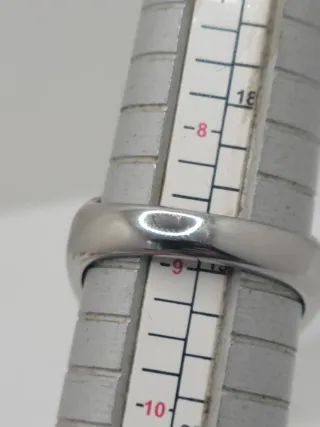 Anillo acero quirúrgico piedra natural ojo tigre