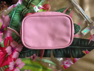 Borsa trasparente con fenicotteri e fiori Pocket