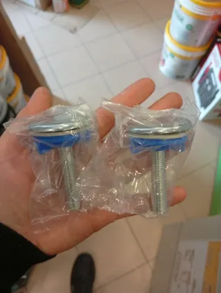 2 Tappi Scarico Lavabo Cromati Blu