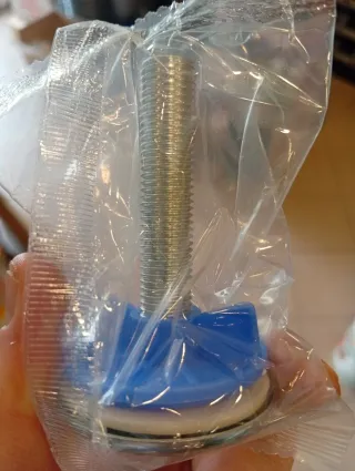 2 Tappi Scarico Lavabo Cromati Blu