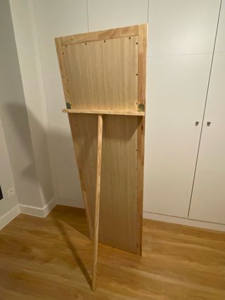 Specchio da terra in legno e vetro