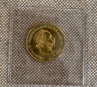 Moneda Oro 4 Florines Austria 1892
