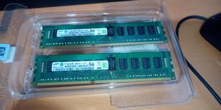 2x 4GB Samsung PC3L-10600R ECC RAM