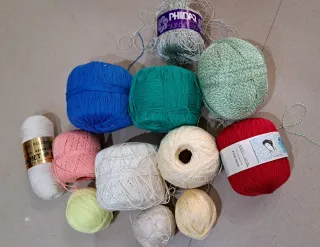 Lote de lanas varios colores