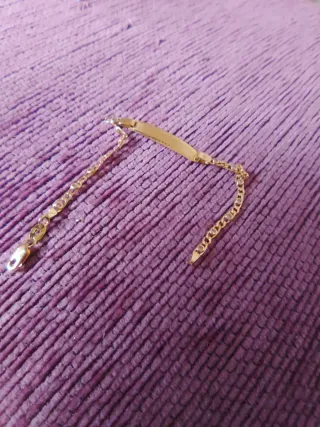 Pulsera esclava 18k con piedras