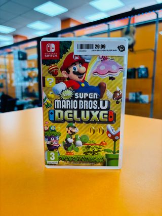 Gioco Switch New Super Mario Bros U Deluxe in scatola