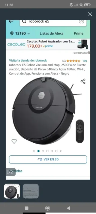 Robot aspirador Roborock E5