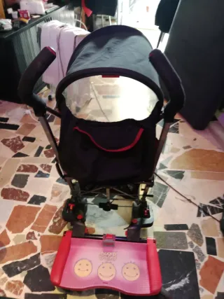 Carrito Maclaren Rojo y Negro