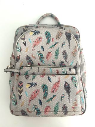 Mochila Parfois Estampado Plumas