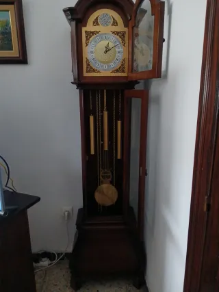 Reloj de pie vintage Tempus Fugit