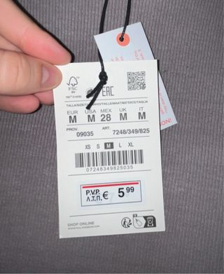 Camiseta básica gris Pull&Bear sin estrenar, tllaM