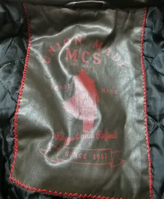 Giacca vera pelle vintage uomo XL