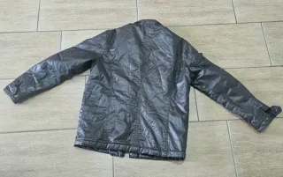 Giacca vera pelle vintage uomo XL