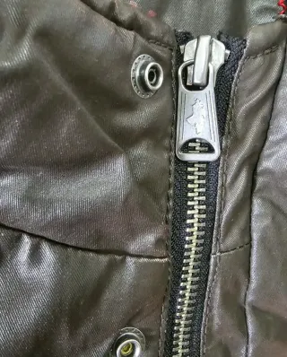 Giacca vera pelle vintage uomo XL